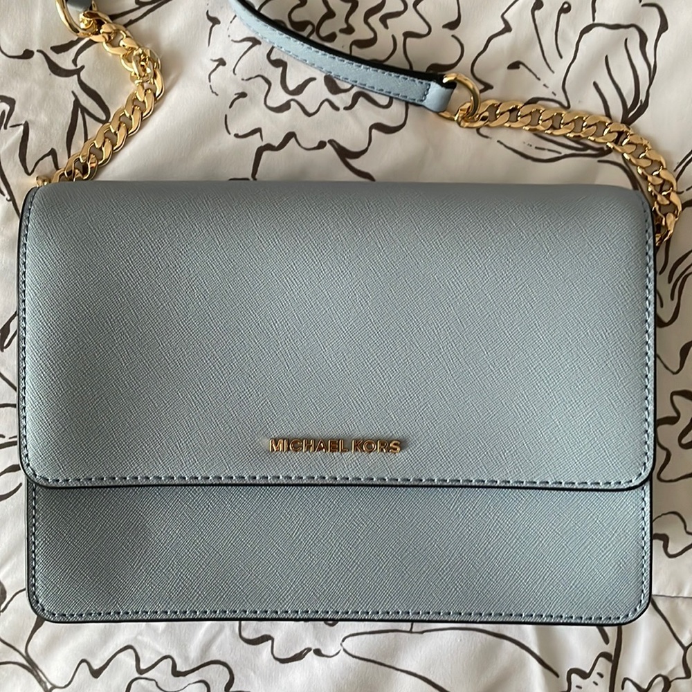 Daniela Large Saffiano Leather Crossbody Bag